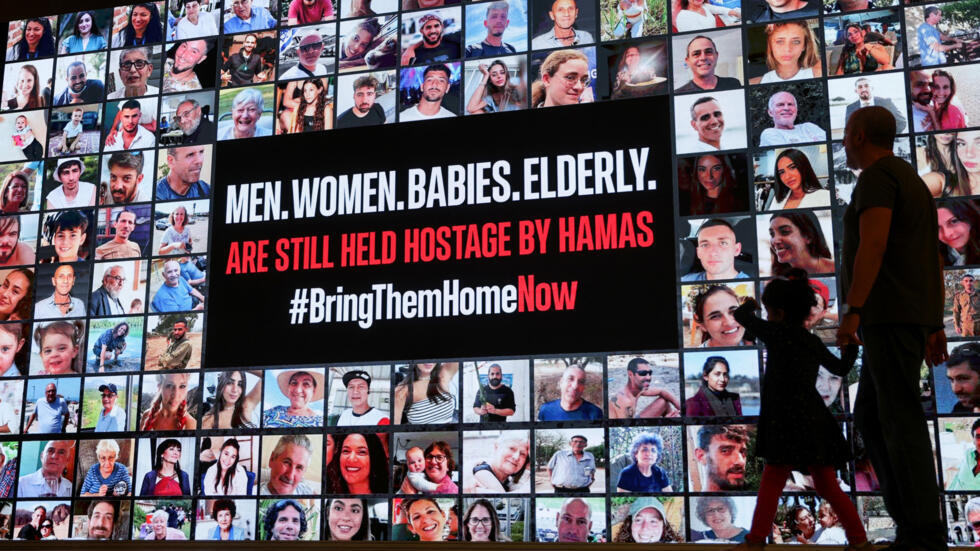 Emotions run high in Tel Aviv's 'Hostages Square'
