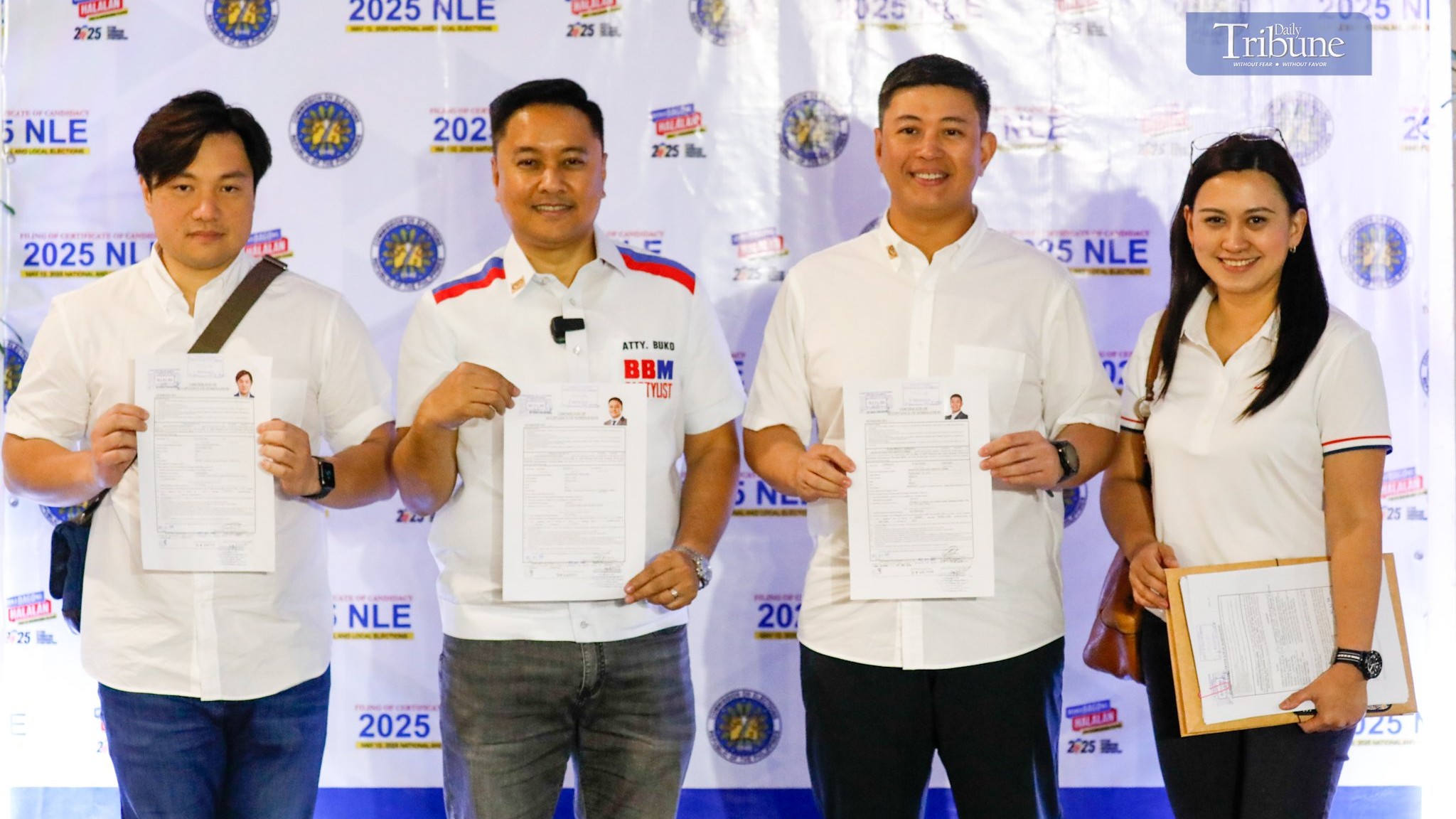 BBM Partylist Rep Atty. Buko Dela Cruz files CONA in Manila