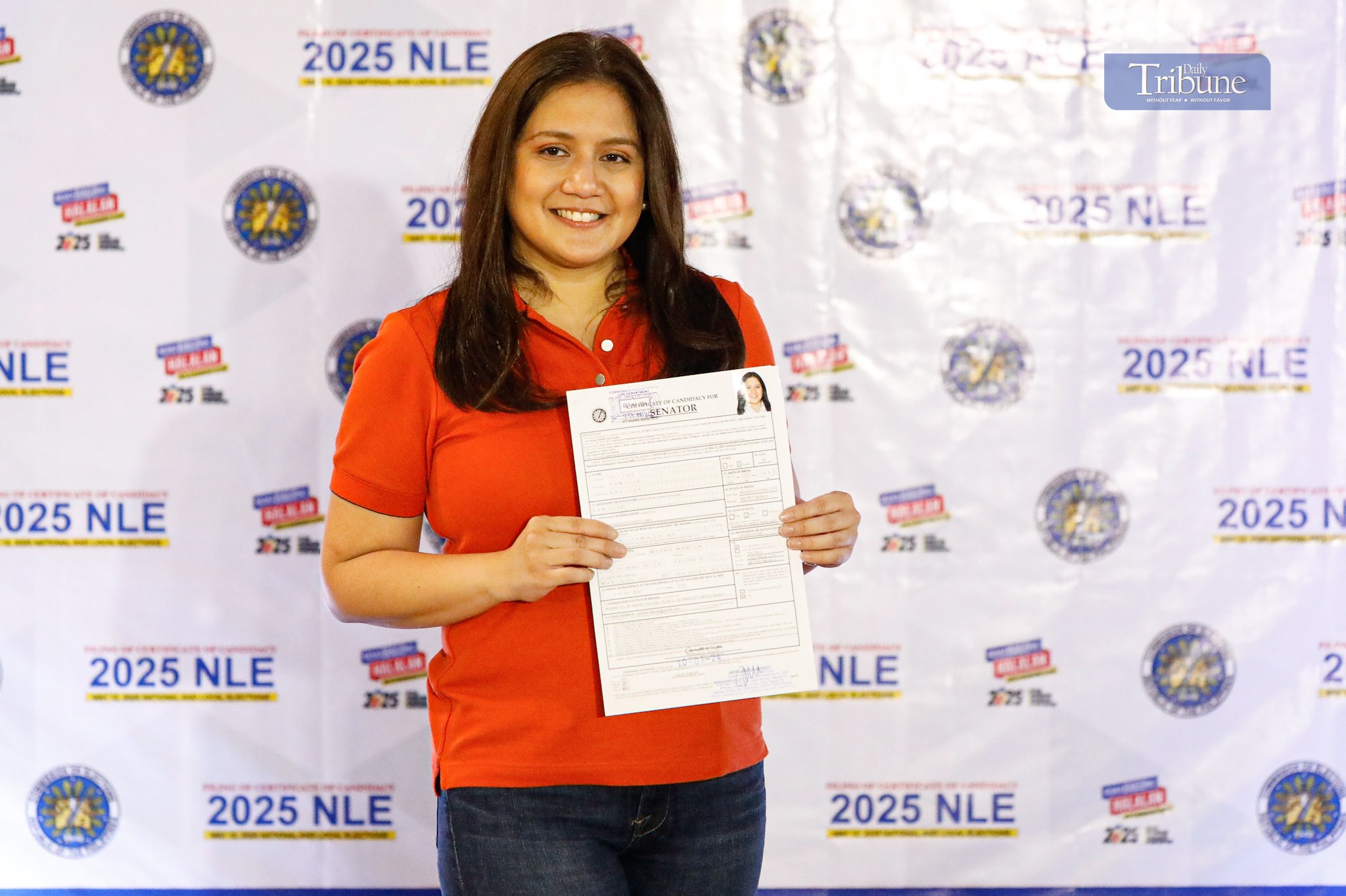 CAMILLE VILLAR FILES SENATE BID