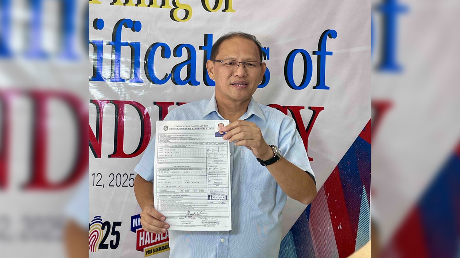Marikina City Mayor Marcelino “Marcy” Teodoro
