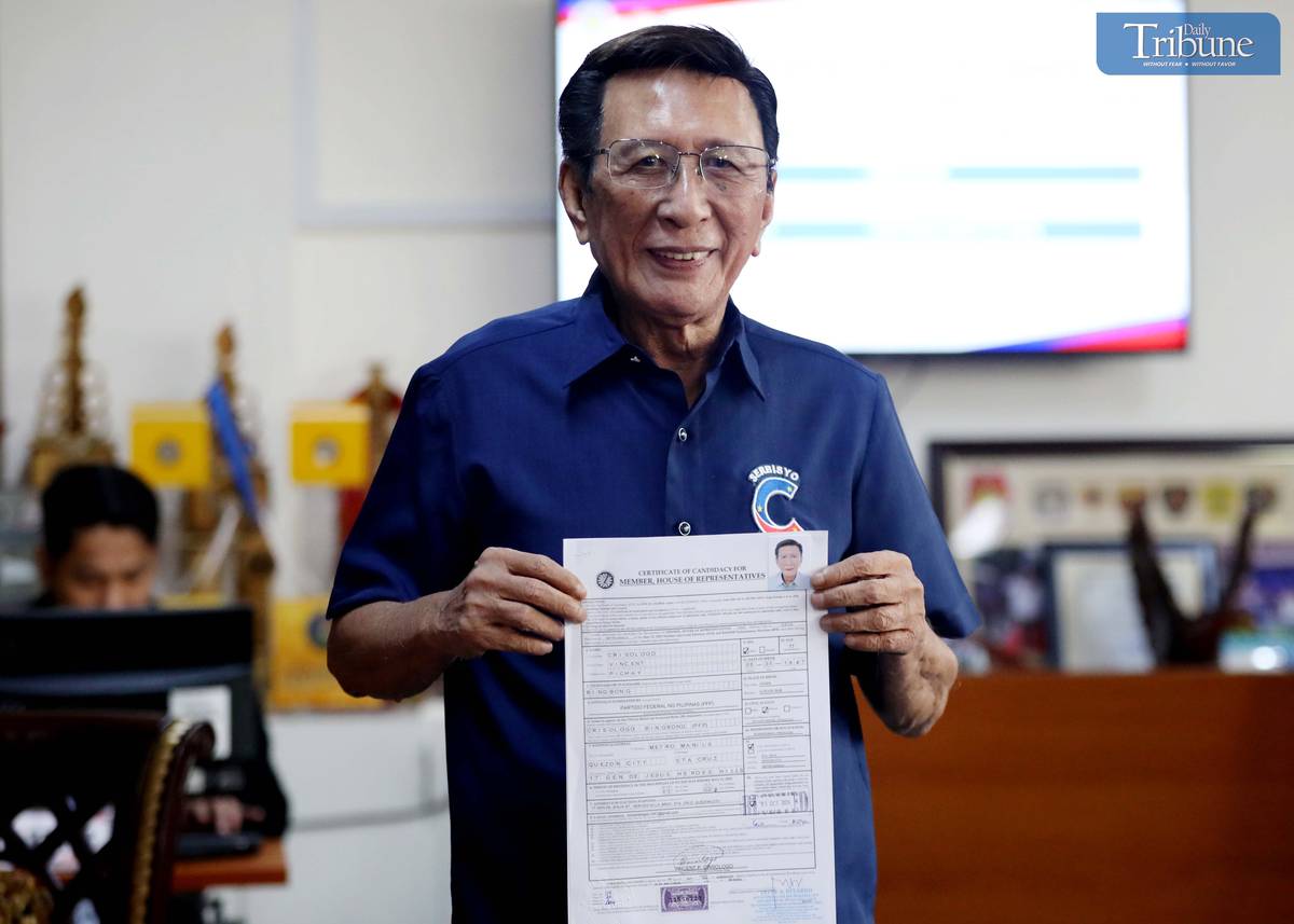 Former Quezon City congressman Vincent Pichay Bingbong Crisologo