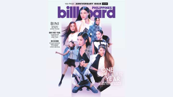 K-pop girl group BINI graces Billboard PH’s magazine cover.