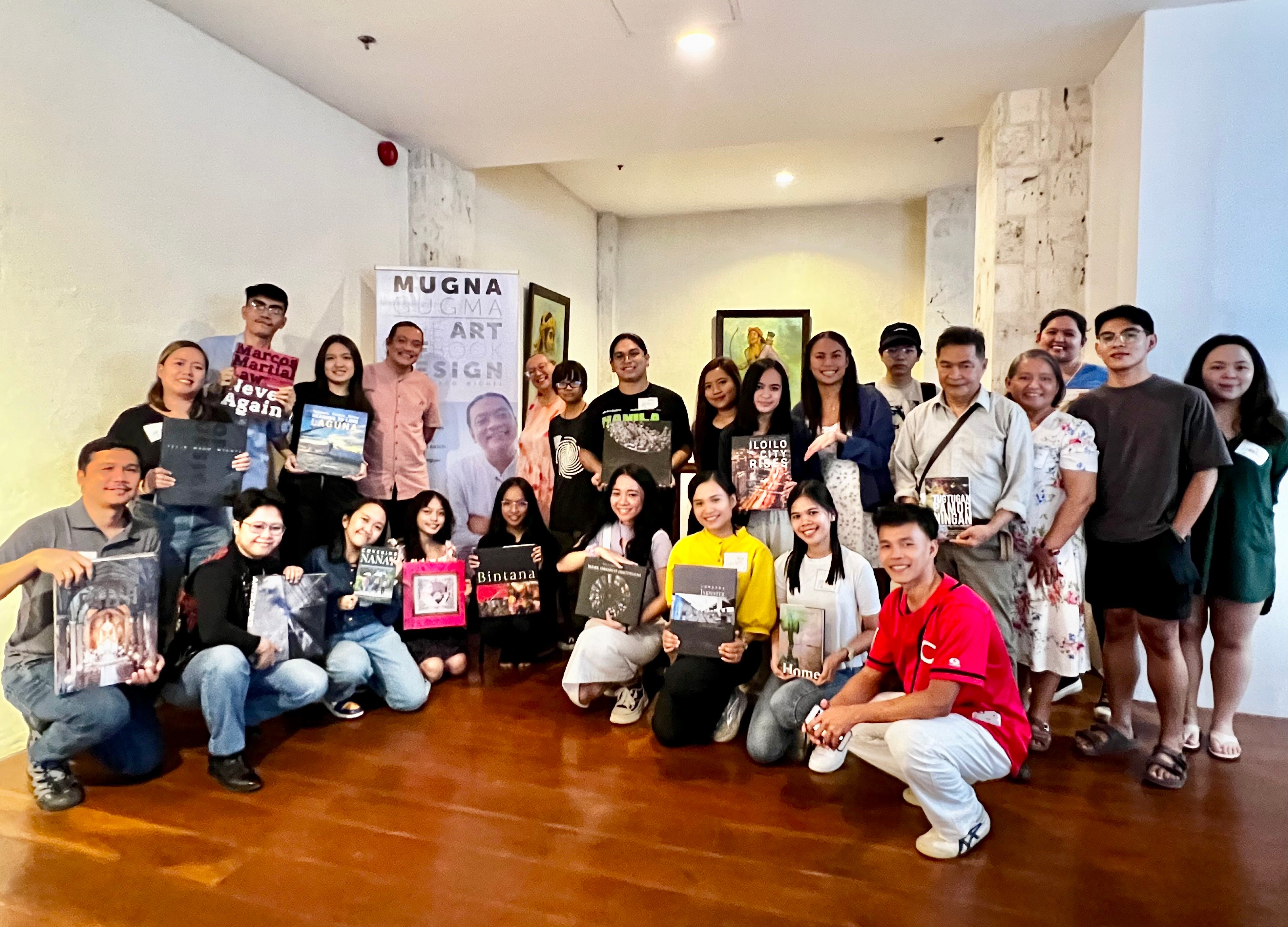 Felix Mago Miguel teaches book design in Bohol