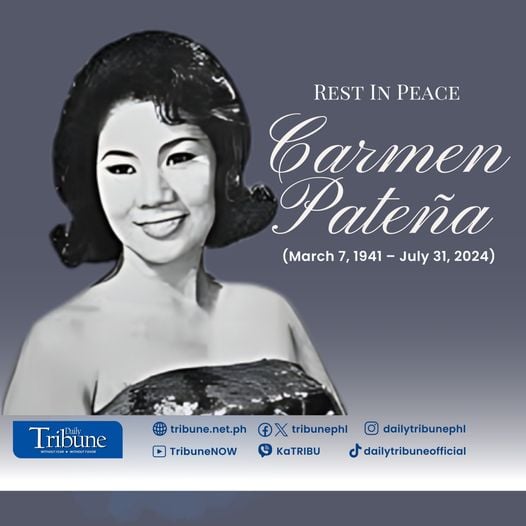 Rest in peace, Carmen Pateña
