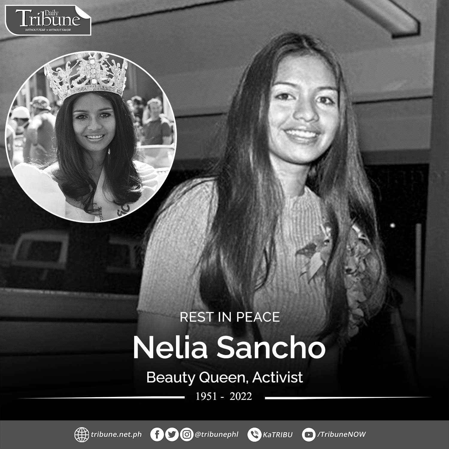 BEAUTY QUEEN-ACTIVIST NELIA SANCHO, 71