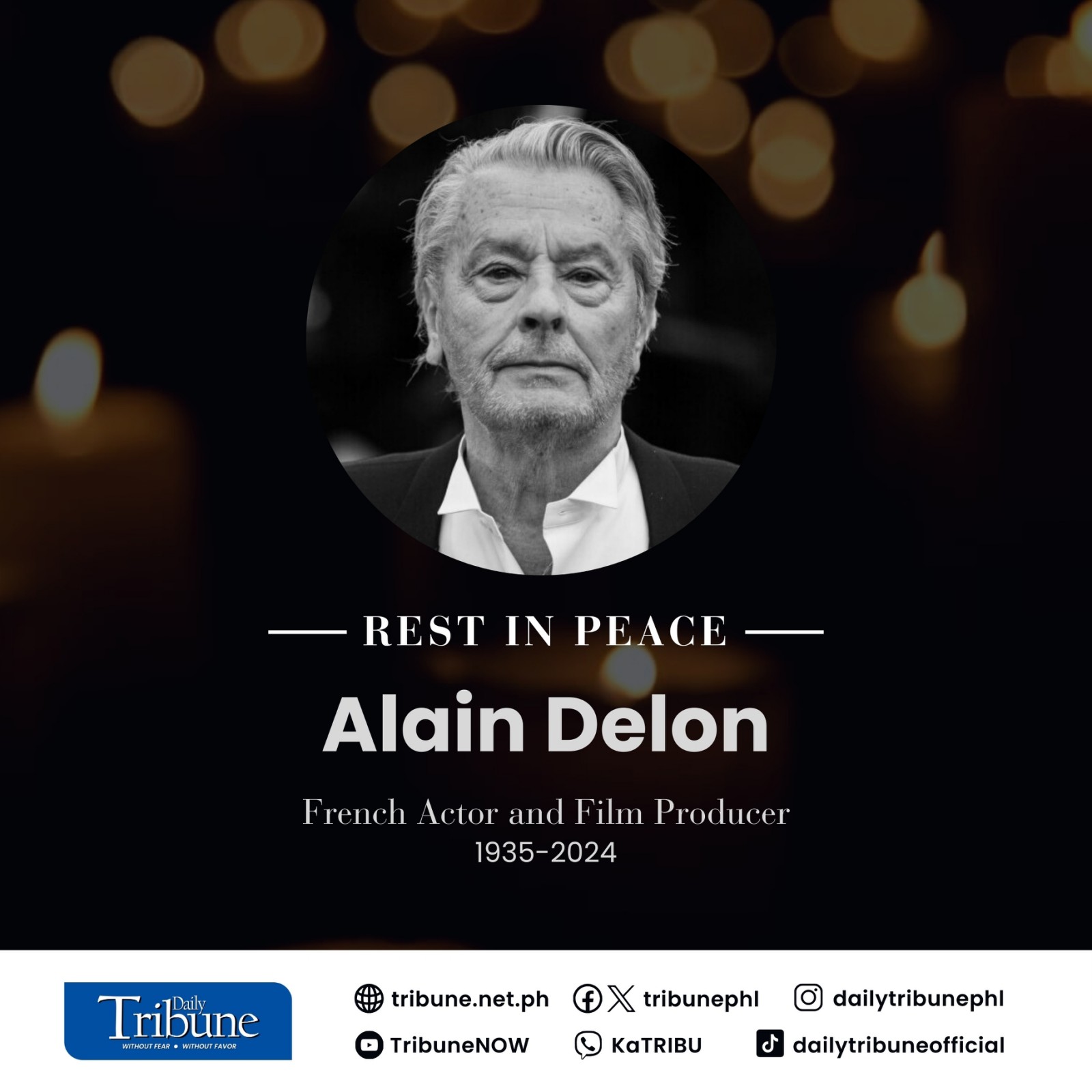 Rest in peace, Alain Delon