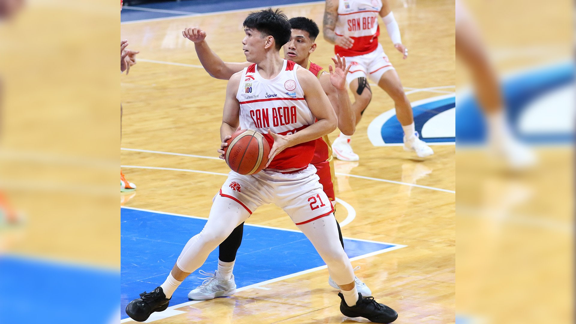 Yukien Andrada steps up, leading San Beda to a 76-69 win over Mapua in Season 100 NCAA men’s basketball tournament.