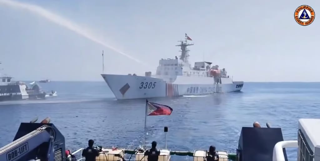 Chinese ships fire water cannons at BFAR vessels 
