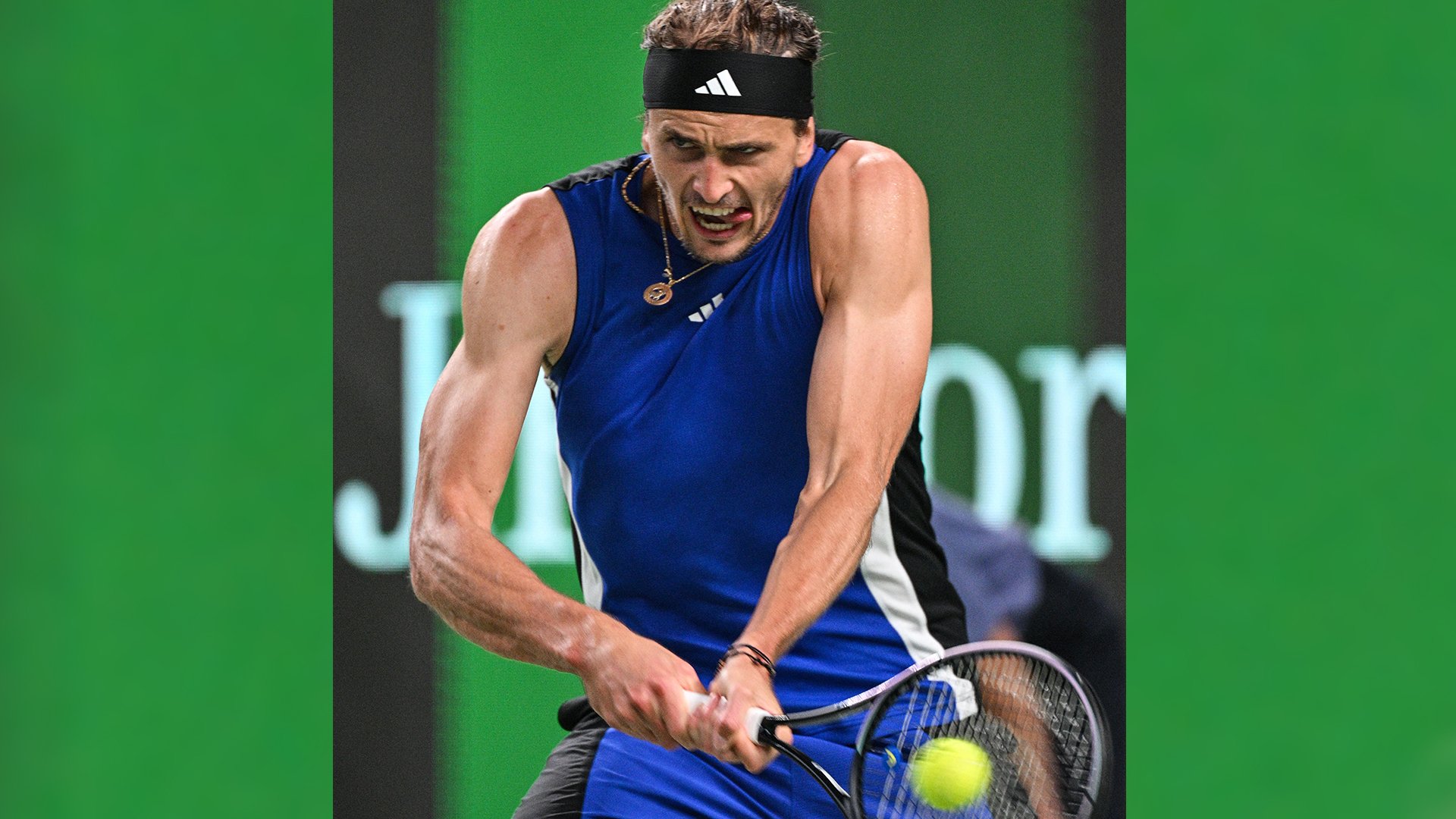 Alexander Zverev fights tooth and nail en route to a 7-6 (8/6), 2-6, 7-6 (7/5) win over Tallon Griekspoor in the men’s singles event of the Shanghai Masters.