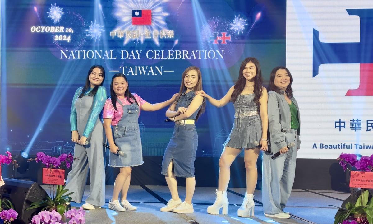 An emerging female band staged an electrical dance number