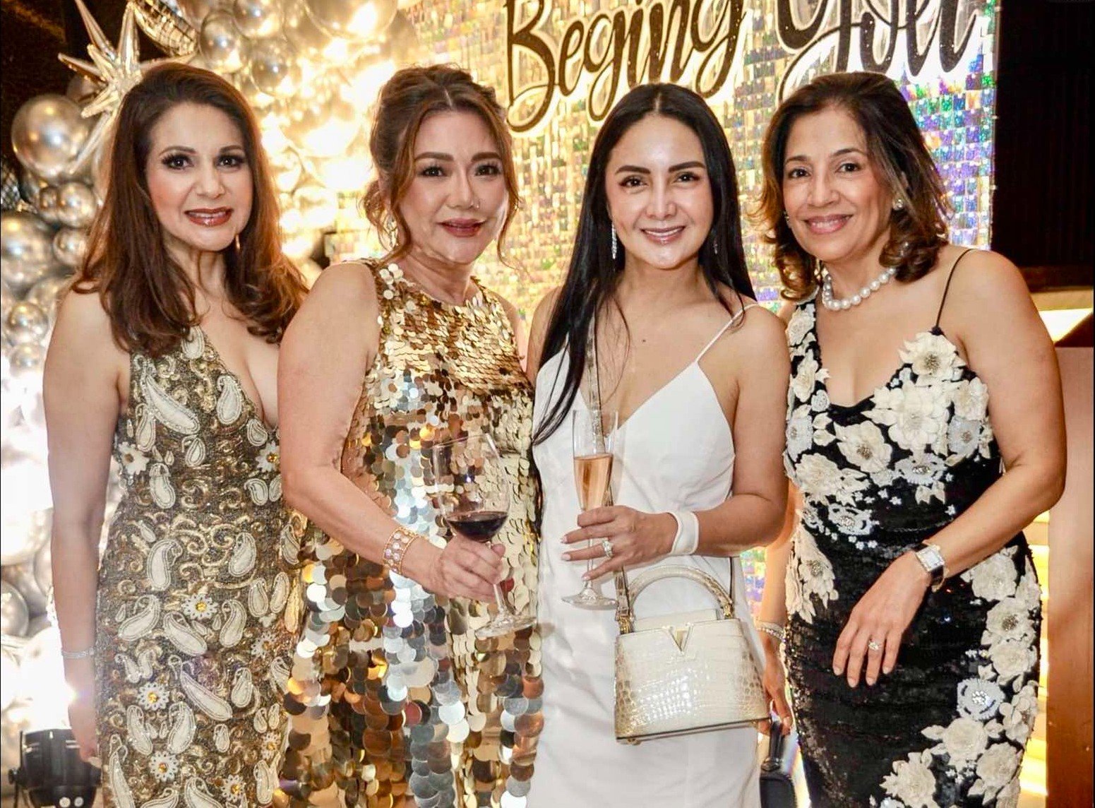 Serla Russell, Susan Sy, Ces Rodriguez and Queenie Gee.