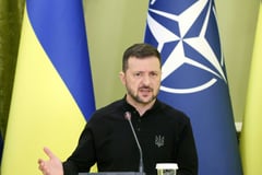 Zelensky scours Europe for military aid
