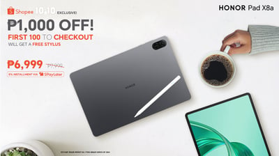 HONOR Launches Exclusive HONOR Pad X8a Offer for Shopee 10.10 Sale