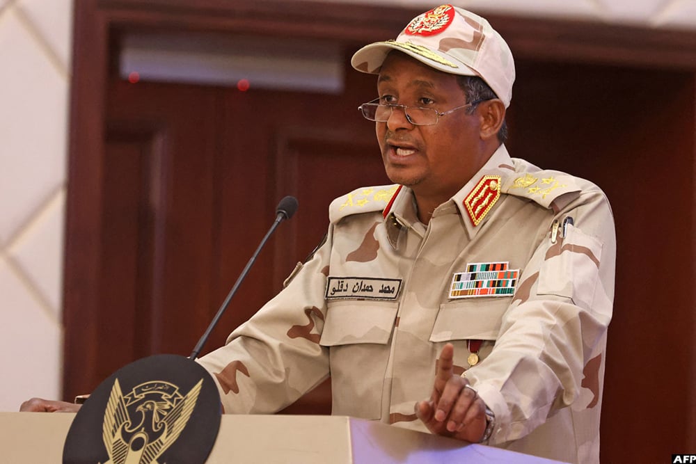 Sudanese paramilitary chief Mohamed Hamdan Daglo