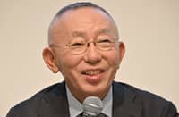Fast Retailing Chairman, President and CEO, Tadashi Yanai speaks during the company’s financial results press conference in Tokyo on 12 October 2023.
