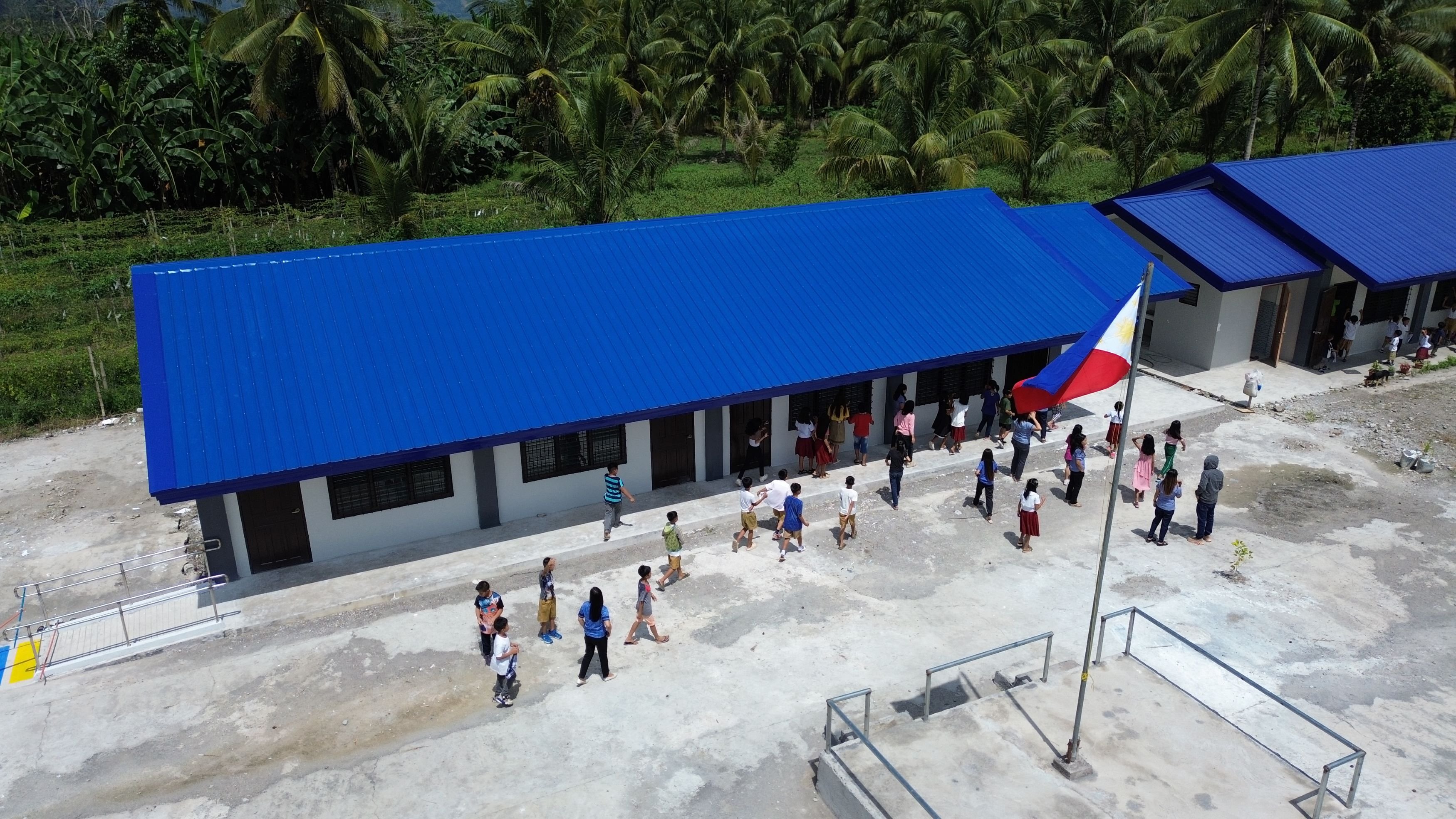 New classroom building in Claudio Delos Reyes Elementary School in Tampakan. It is among 40 classroom buildings in different parts of the province that were constructed through a P100-million donation provided by Belle Corp. and the Melco Foundation.