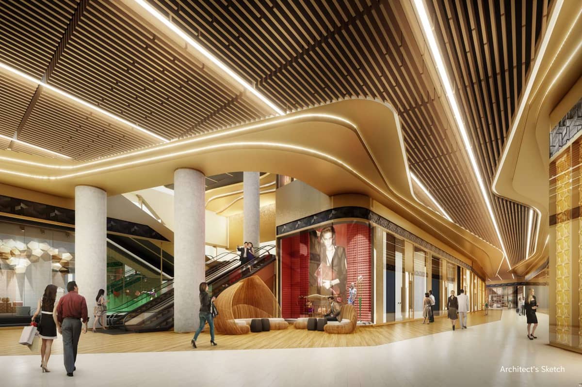 Retail area.