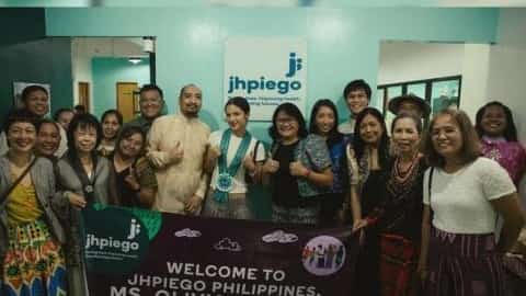 Olivia Rodrigo with Jhpiego’s members