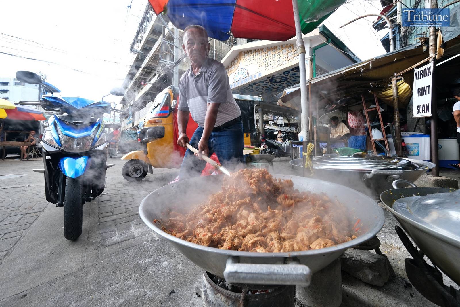 A food stall selling Maranao food.