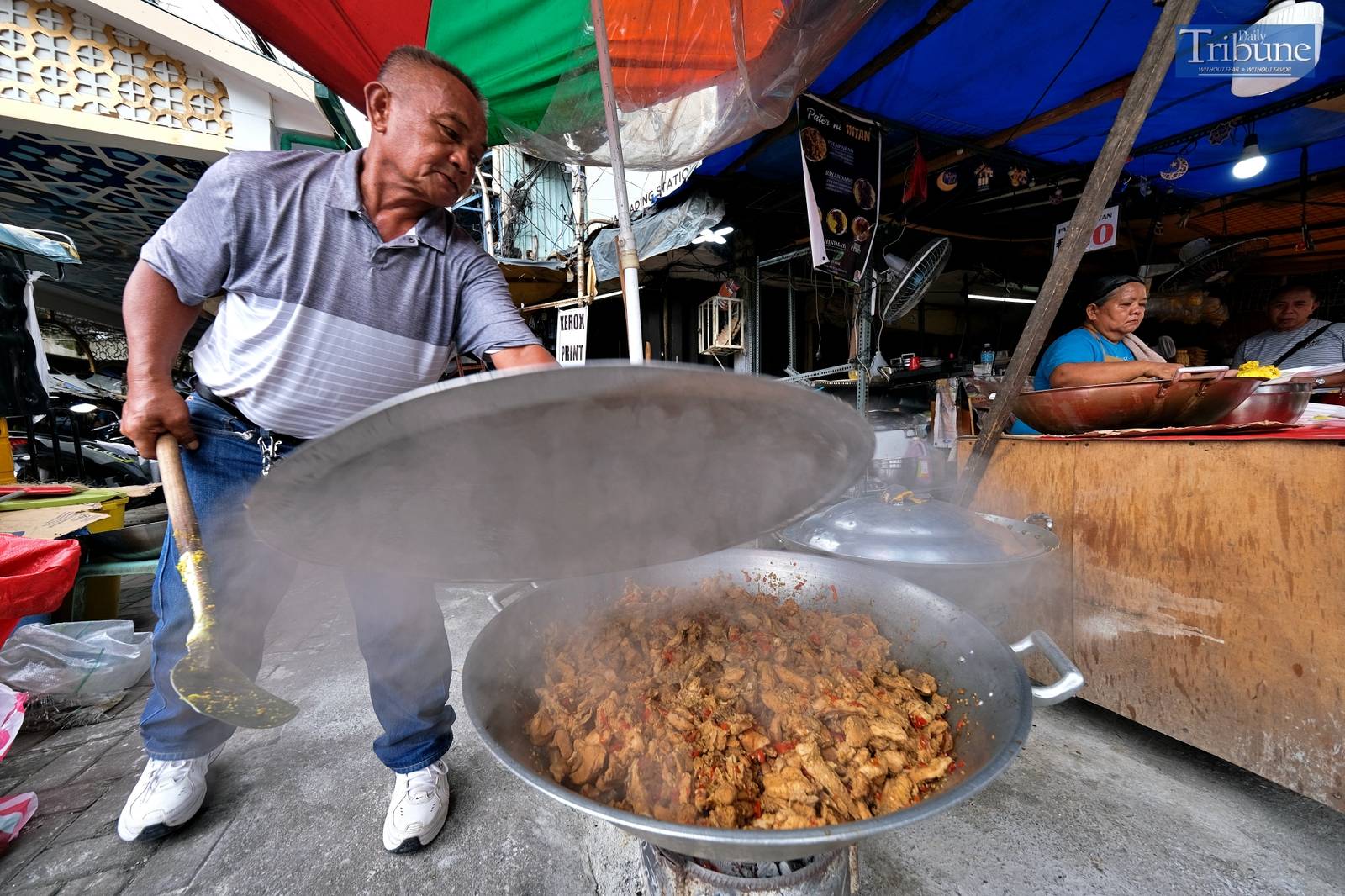 A food stall selling Maranao food.