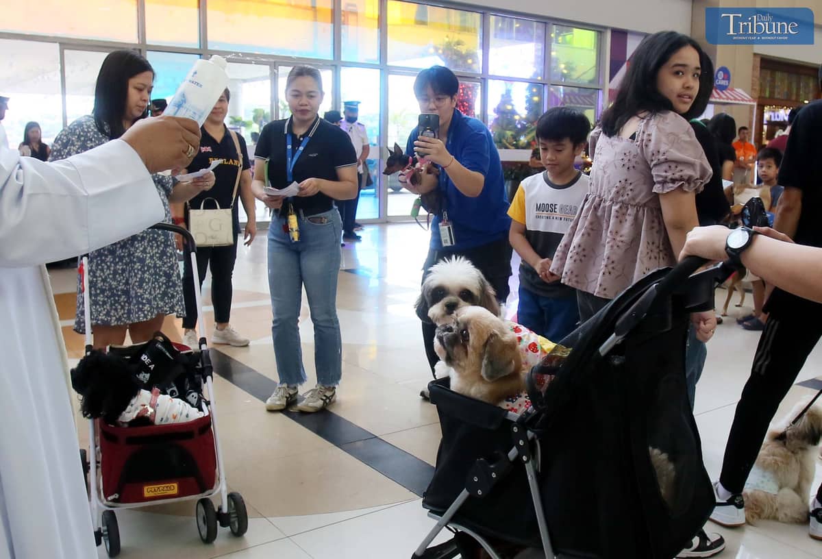 A priest blesses pets in Marikina.