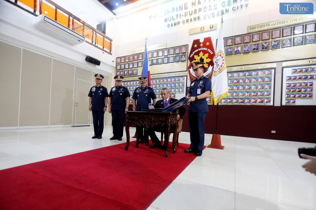 DILG Secretary Jonvic Remulla at Camp Crame