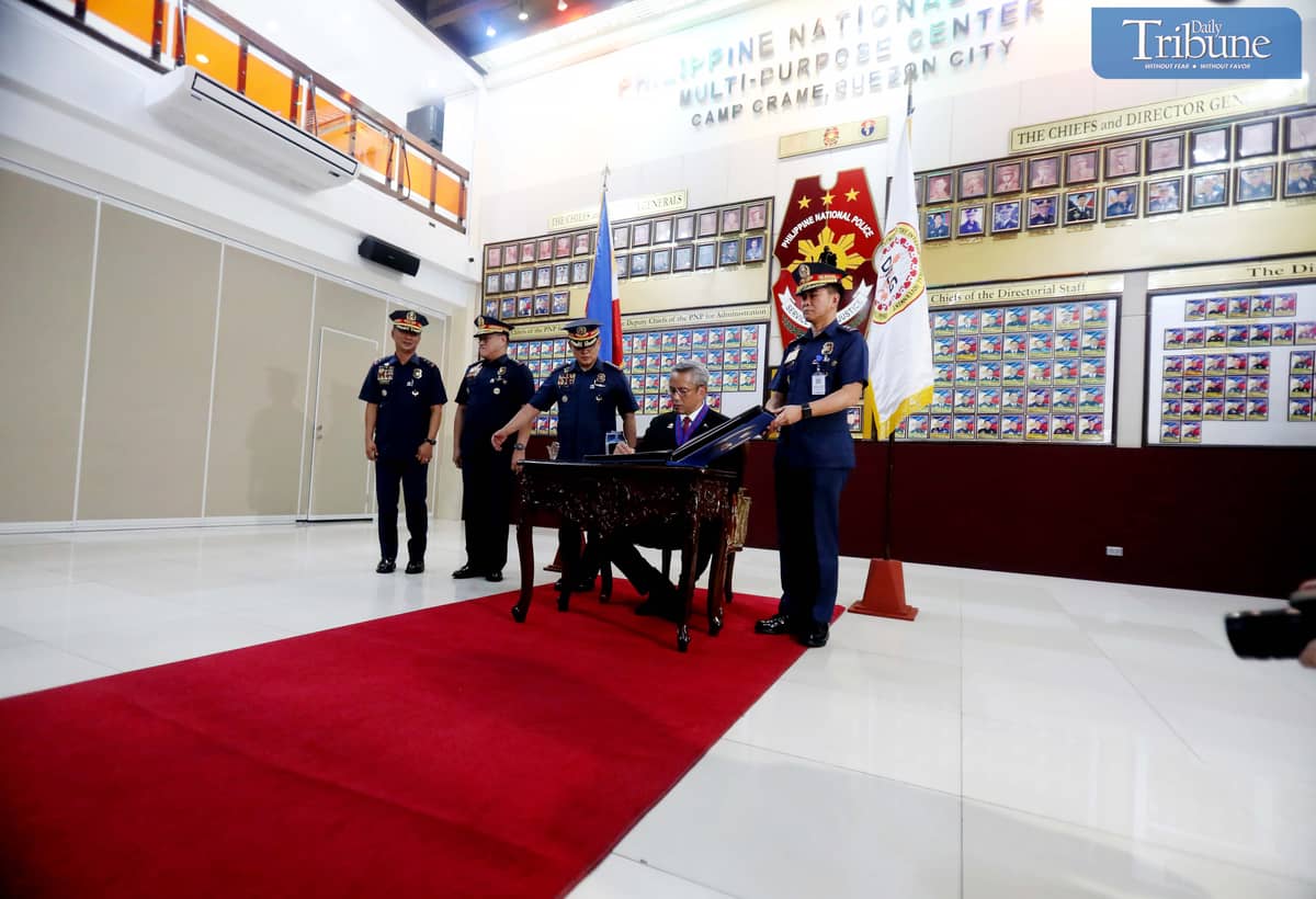 DILG Secretary Jonvic Remulla at Camp Crame