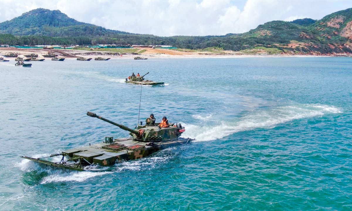 War footing Taiwan’s forces on land, air and sea go on high alert following China’s encirclement of their territory on the pretext of holding military drills. A map released by the People’s Liberation Army shows the position of Chinese forces relative to the breakaway territory.