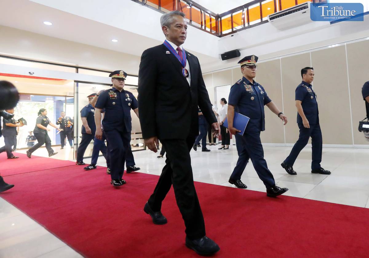 DILG Secretary Jonvic Remulla at Camp Crame