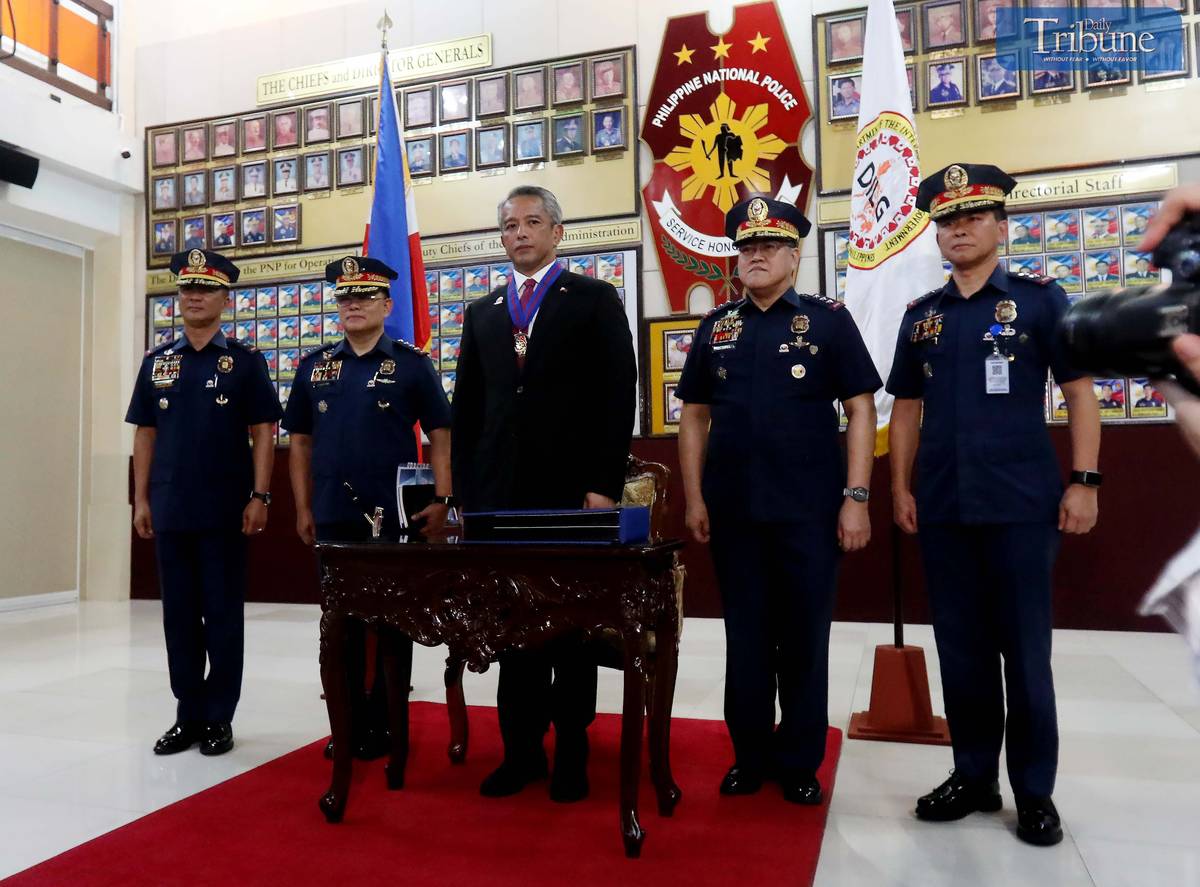 DILG Secretary Jonvic Remulla at Camp Crame