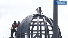 Construction progress at Kristong Hari Columbarium in Quezon City