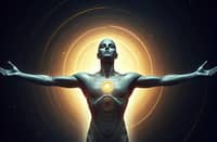 Interpretation AI God, an interpretation by Imagen 3, not the digital art for auction.