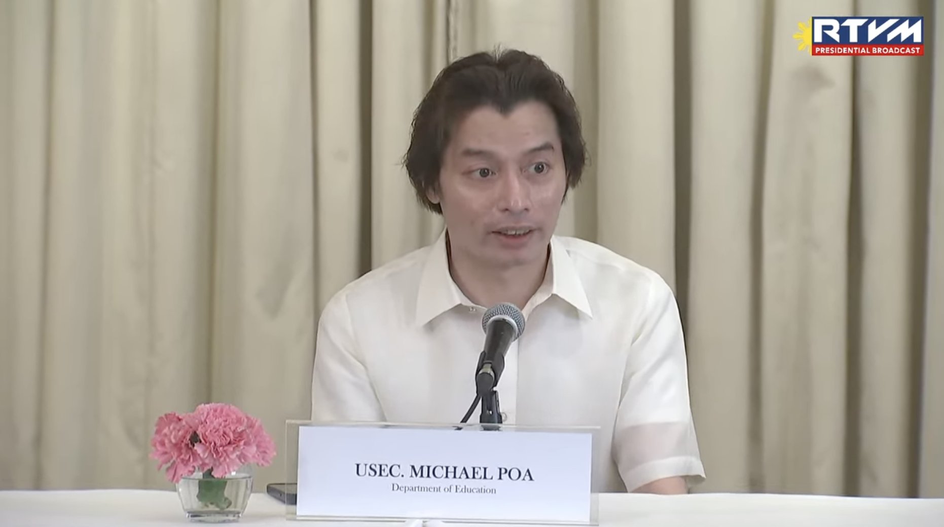 Former Undersecretary Michael Poa
