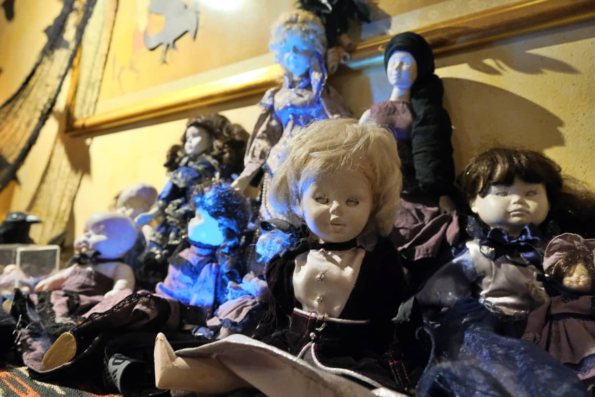 Dolls can work in various settings and still be scary.