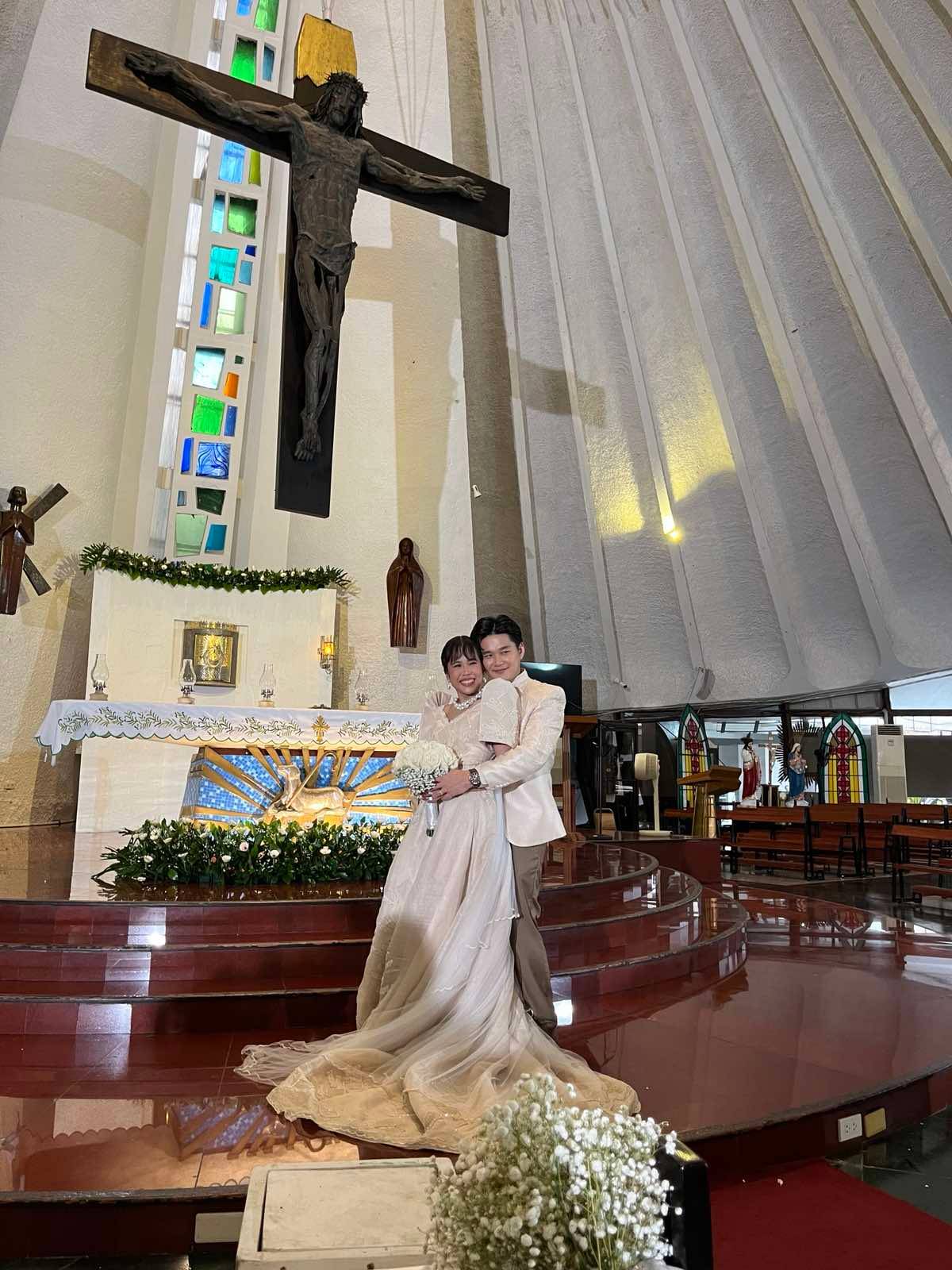 Bride and the groom.