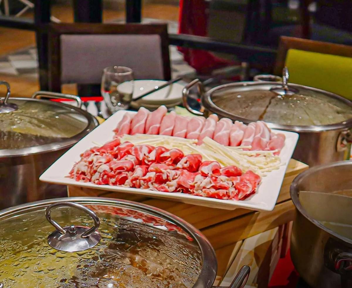 Different meats for the hot pot.