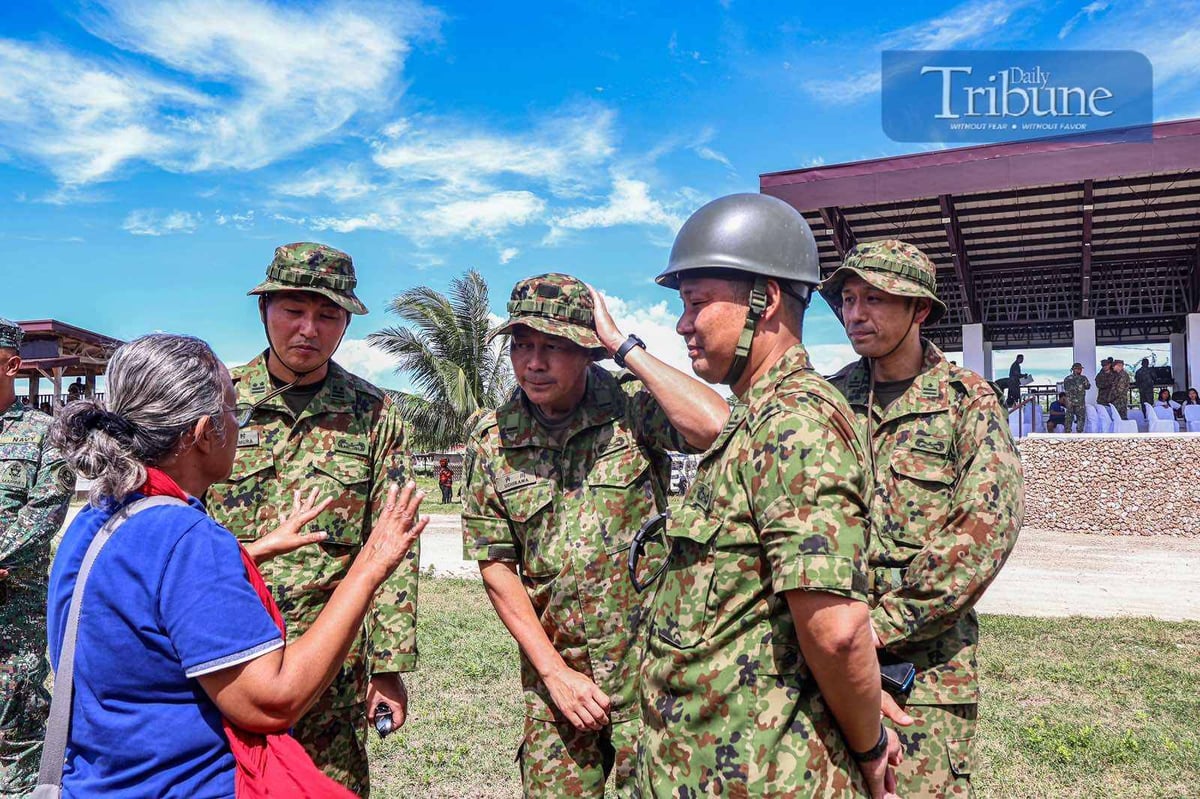 United States Marine Corps MV-22 Osprey touched down at Camp Cape Bojeador in Ilocos Norte