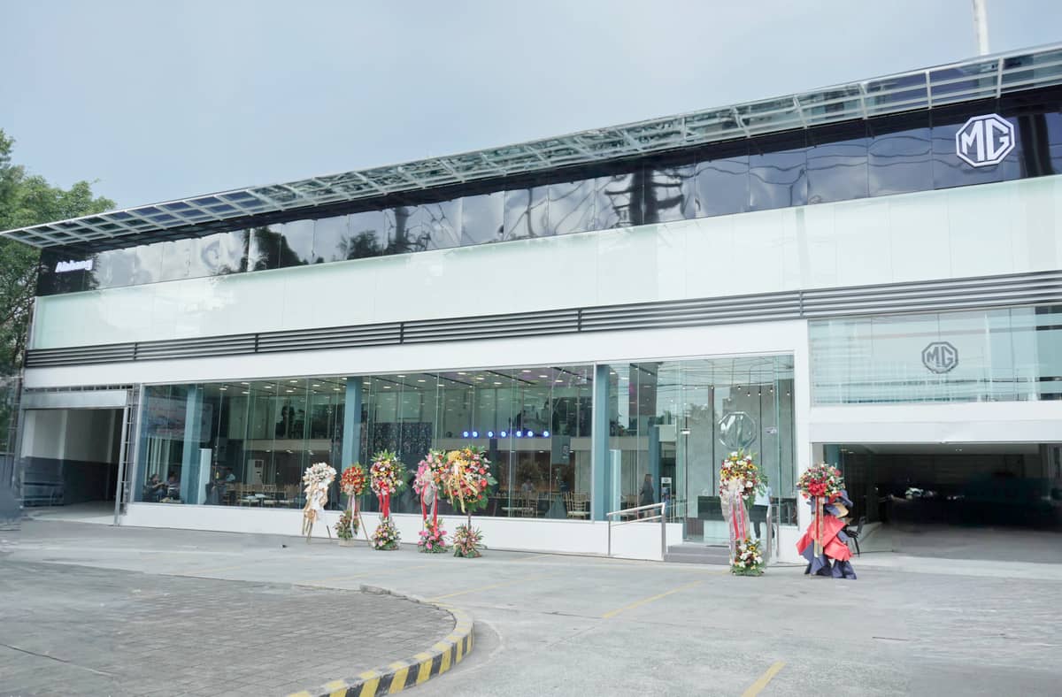 The MG showroom in Alabang.