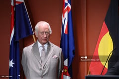 Charles expresses 'great joy' at being back in Australia