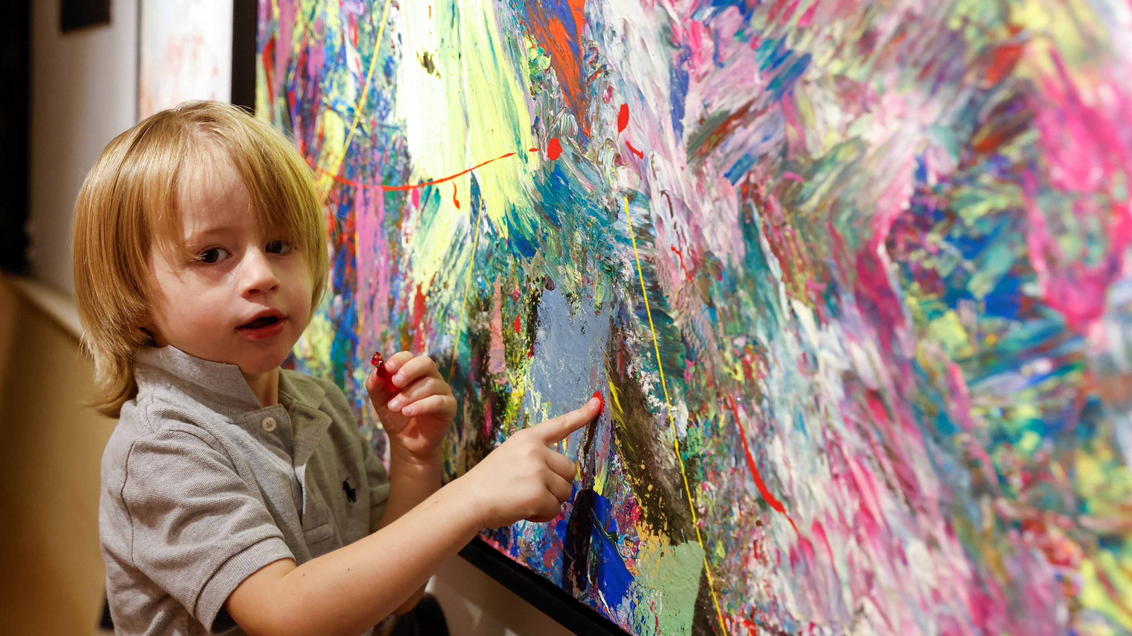 Three-year-old German 'mini-Picasso' makes splash in art world