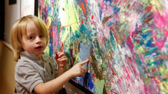 Three-year-old German 'mini-Picasso' makes splash in art world