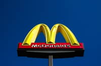 The McDonald's logo is pictured in front of a store in Dearborn, Michigan on 17 October 2024.
