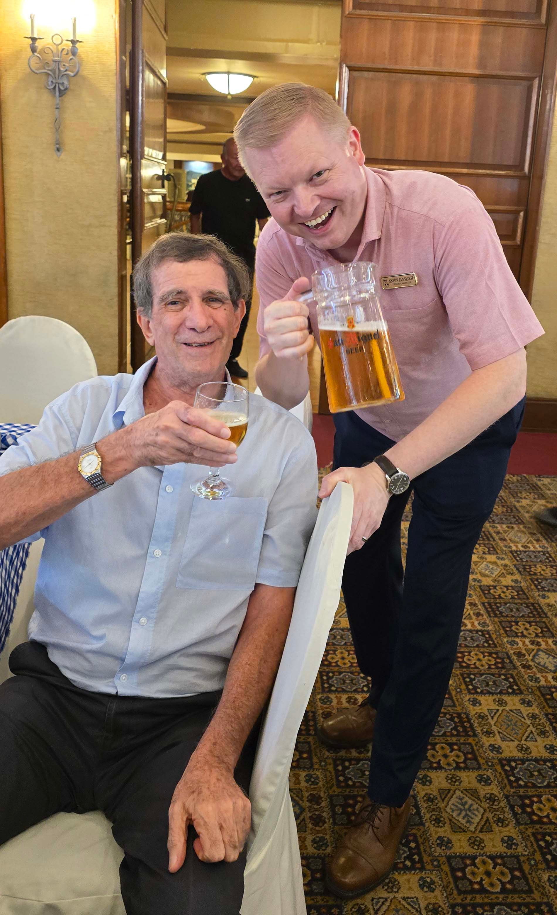 Michael Hennessy with Anton Sloot, GM of Casino Español de Cebu.