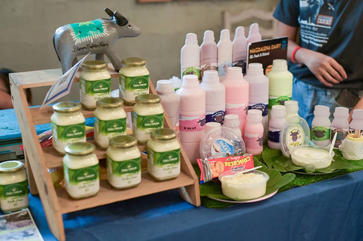 Cheese and milk from local dairy farms.
