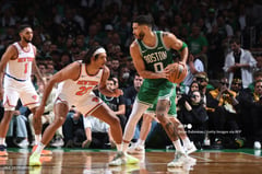 Celtics dominate Knicks to launch NBA title defense