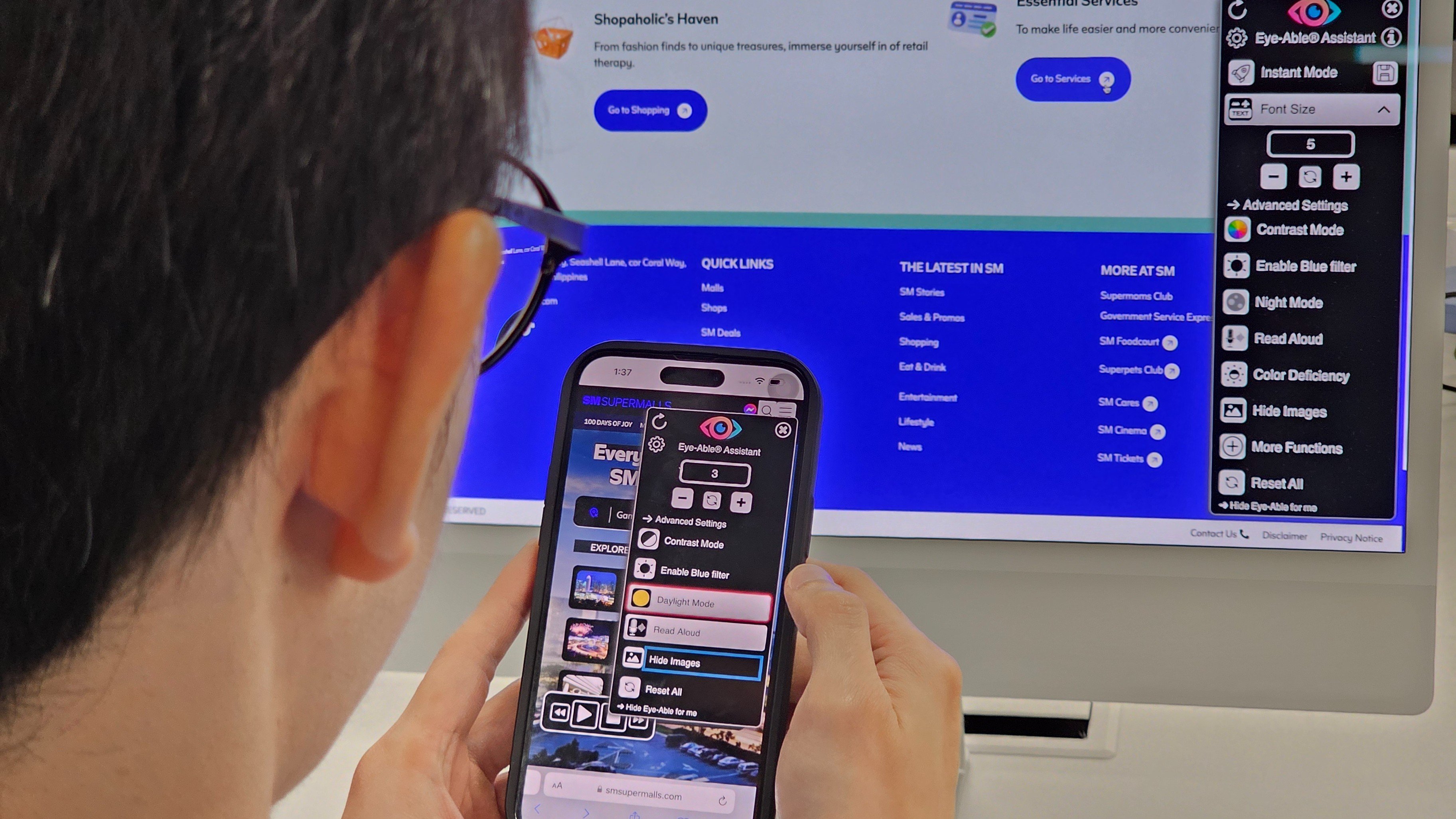 SM Cares champions digital accessibility with Eye-Able® on its website