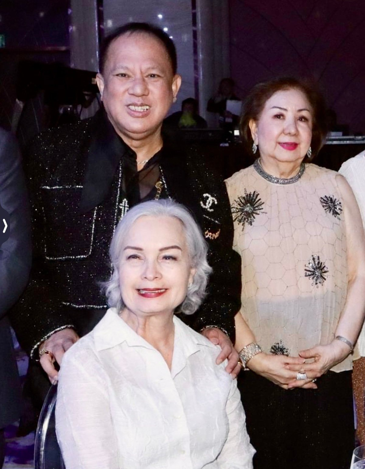 Margie Moran, Bong Prada Lim and Fanny Blanco.