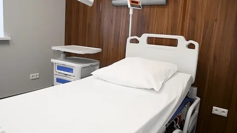 hospital bed stockphoto