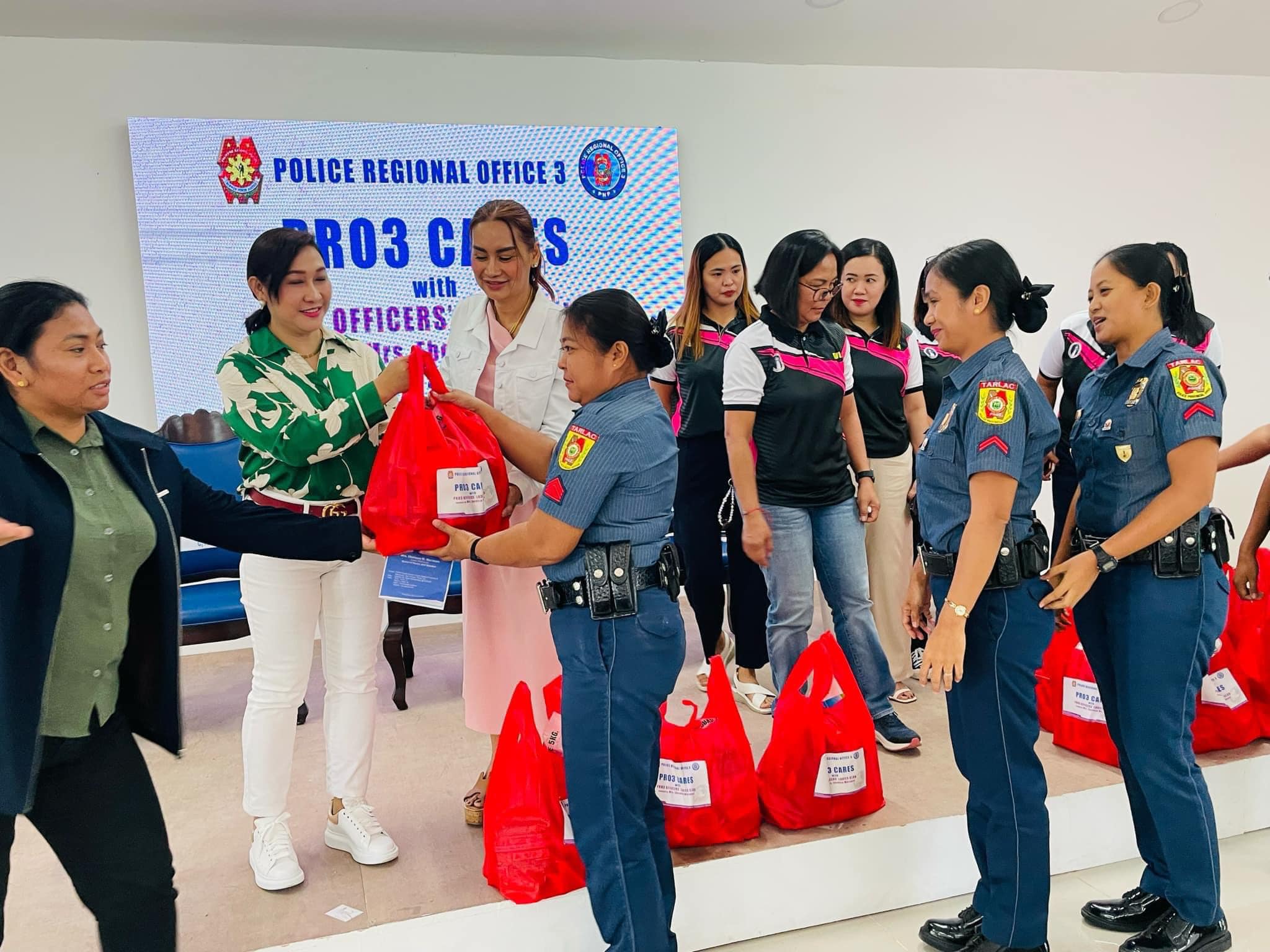 PRO3 delivers essential services to children, PNP beneficiaries in Tarlac