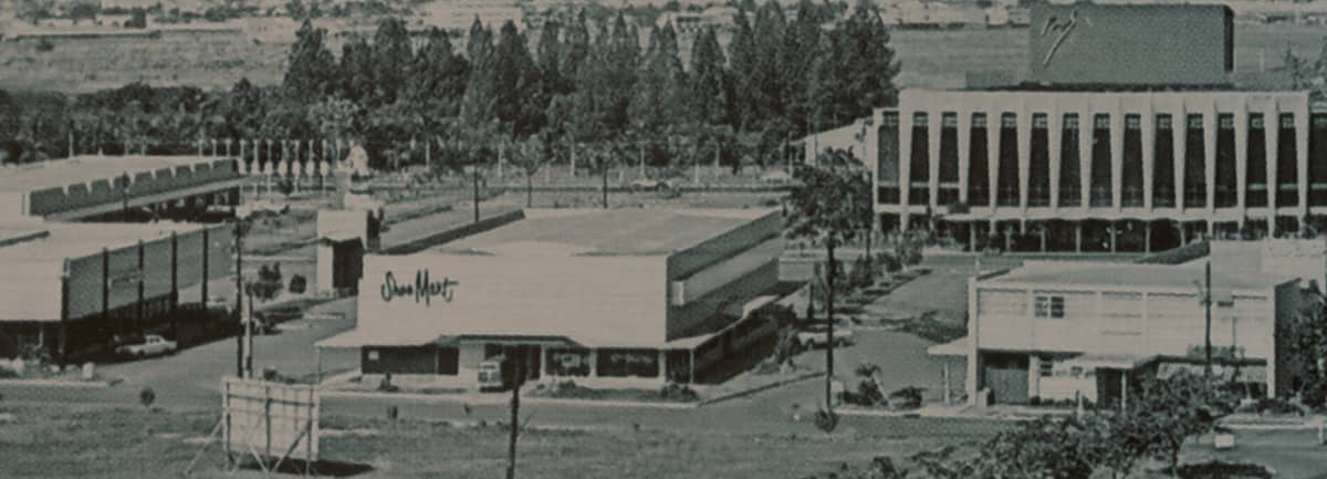 The SM Makati in 1963 became a popular landmark during the formative years of the Makati Business District.